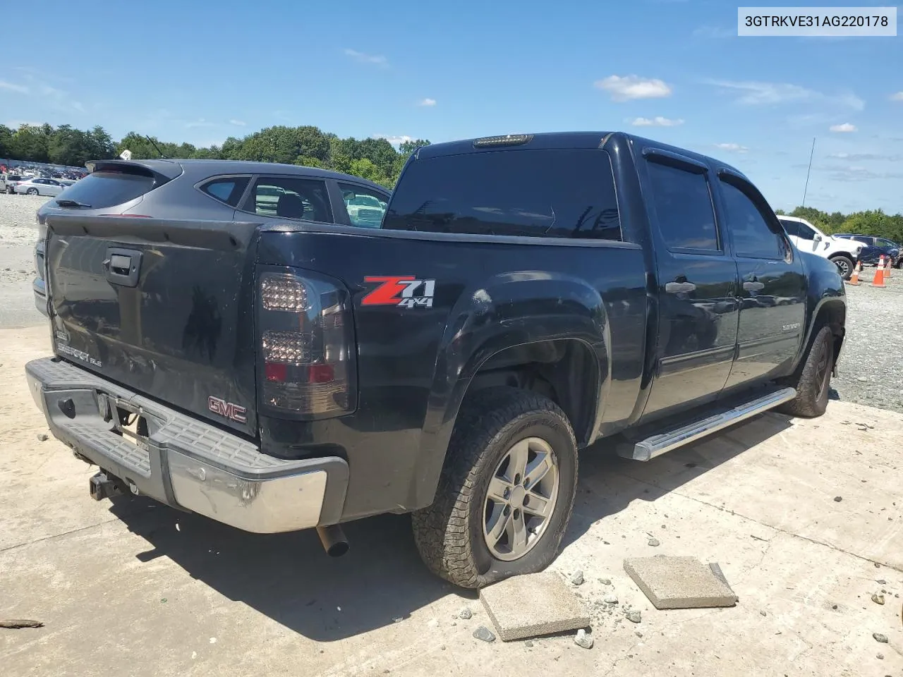 2010 GMC Sierra K1500 Sle VIN: 3GTRKVE31AG220178 Lot: 67843004