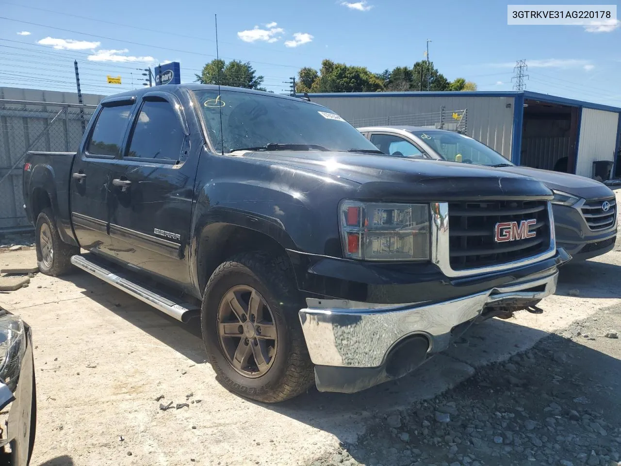 2010 GMC Sierra K1500 Sle VIN: 3GTRKVE31AG220178 Lot: 67843004