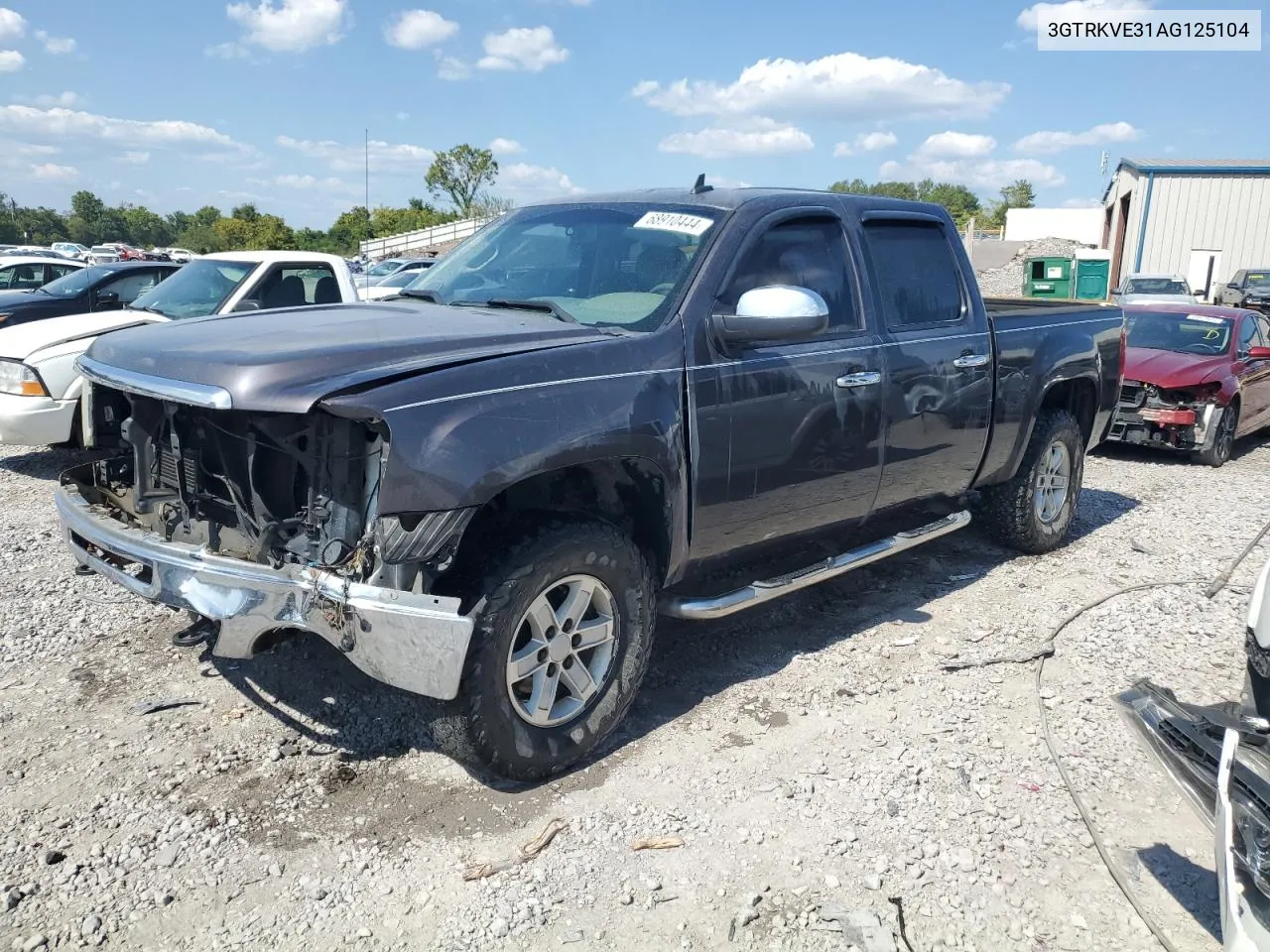 2010 GMC Sierra K1500 Sle VIN: 3GTRKVE31AG125104 Lot: 68910444