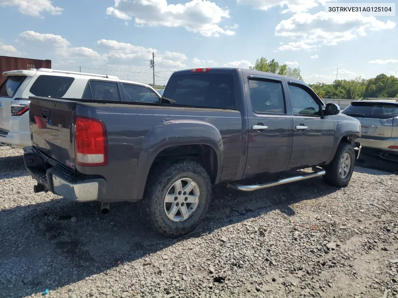 2010 GMC Sierra K1500 Sle VIN: 3GTRKVE31AG125104 Lot: 68910444