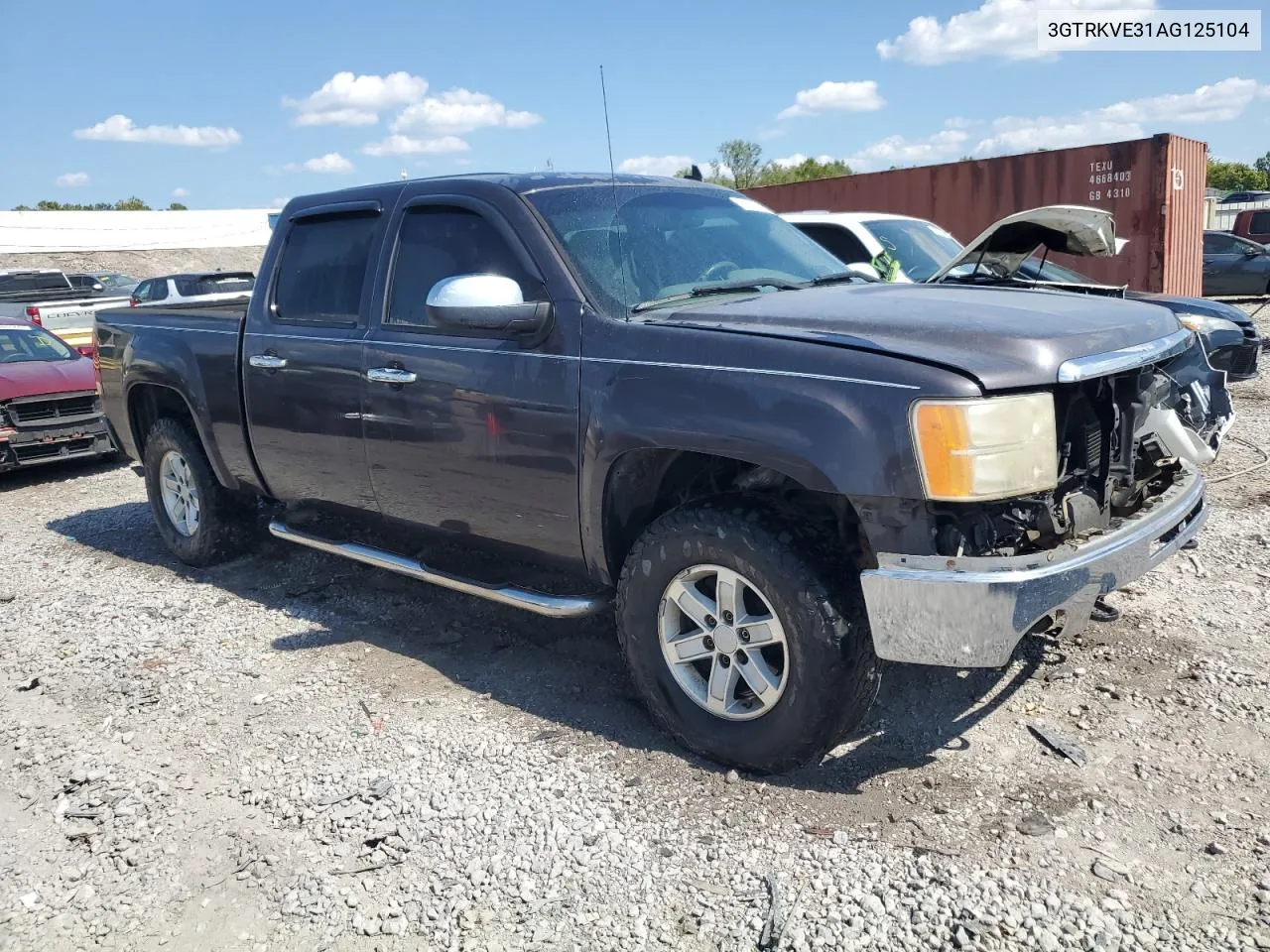 2010 GMC Sierra K1500 Sle VIN: 3GTRKVE31AG125104 Lot: 68910444