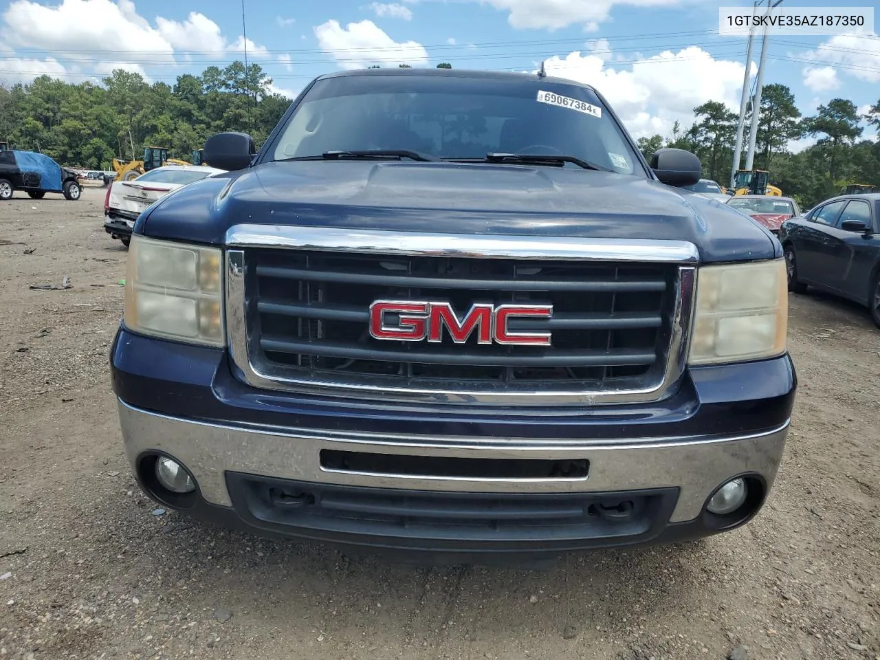 2010 GMC Sierra K1500 Sle VIN: 1GTSKVE35AZ187350 Lot: 69067384