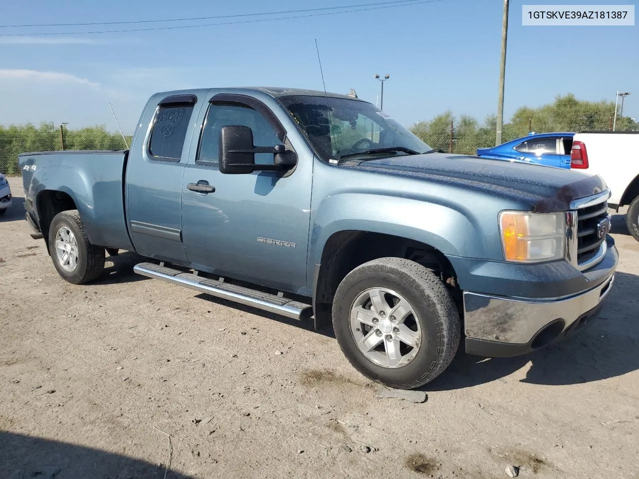 2010 GMC Sierra K1500 Sle VIN: 1GTSKVE39AZ181387 Lot: 69304444