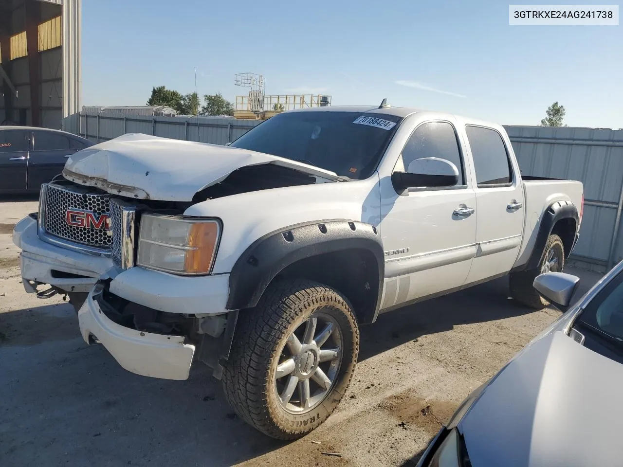 2010 GMC Sierra K1500 Denali VIN: 3GTRKXE24AG241738 Lot: 70188424