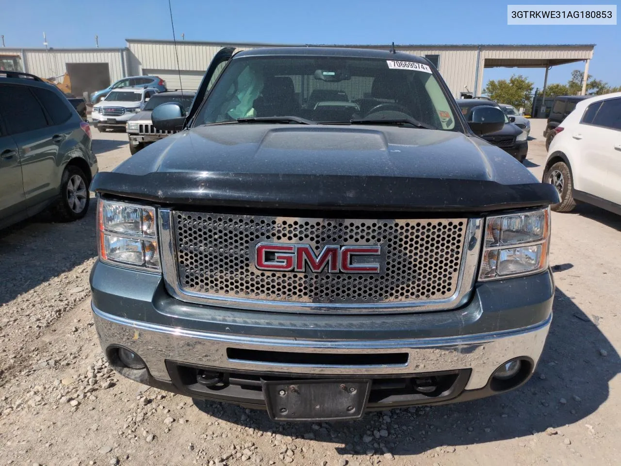 2010 GMC Sierra K1500 Slt VIN: 3GTRKWE31AG180853 Lot: 70669574