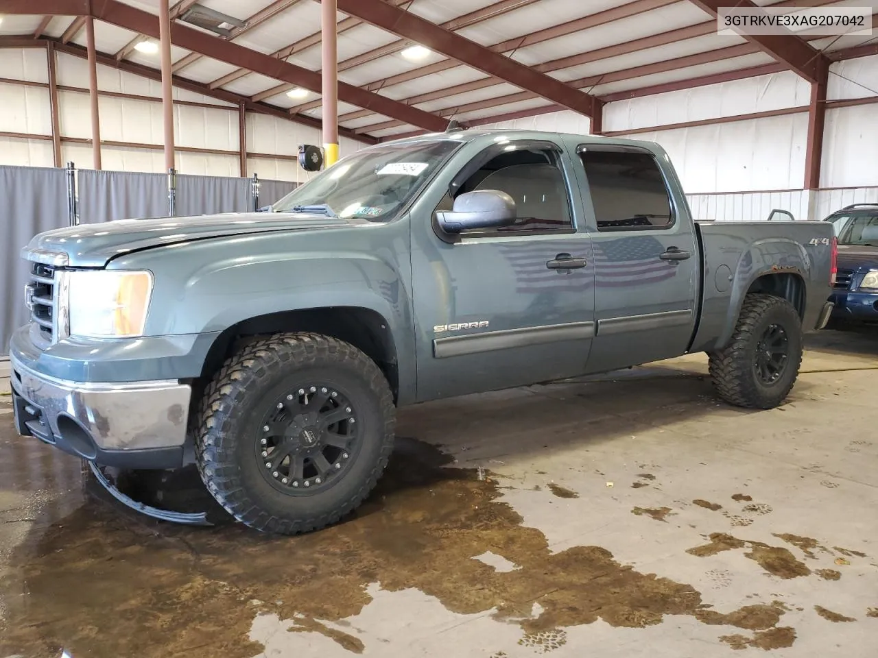 2010 GMC Sierra K1500 Sle VIN: 3GTRKVE3XAG207042 Lot: 70725464