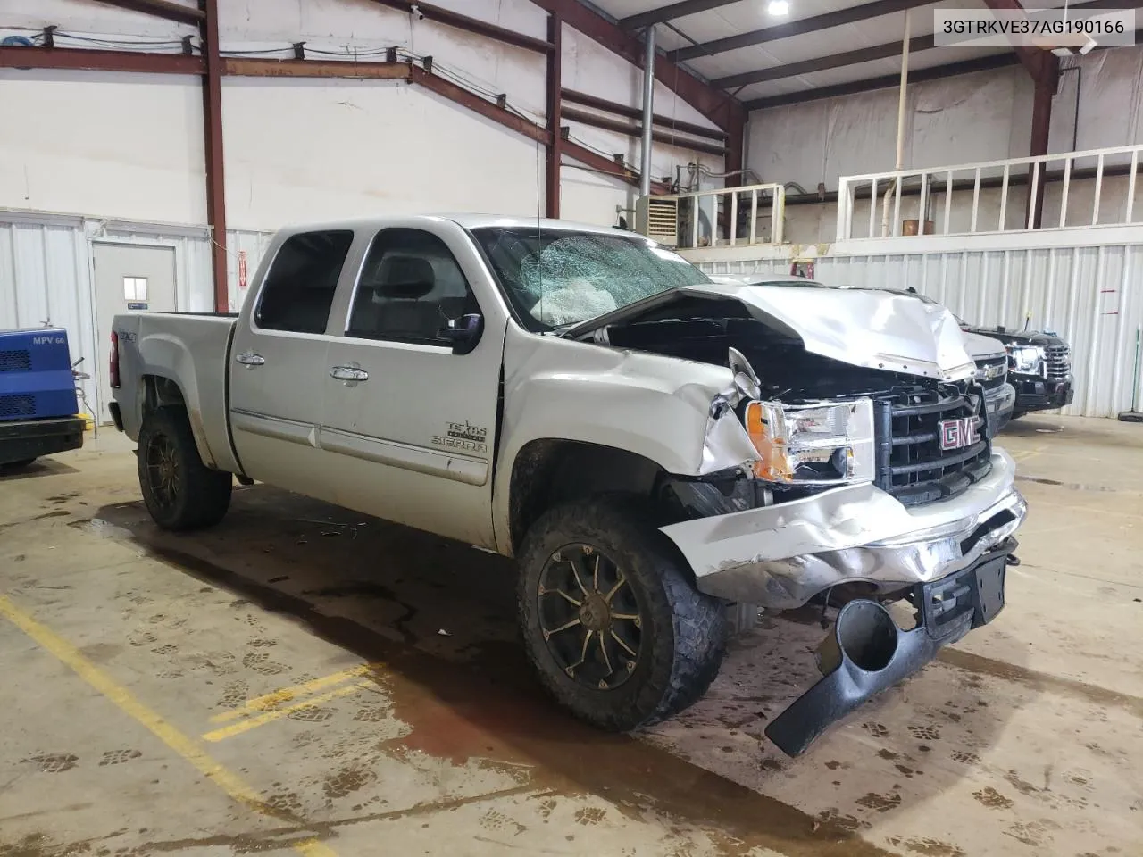 2010 GMC Sierra K1500 Sle VIN: 3GTRKVE37AG190166 Lot: 71119834