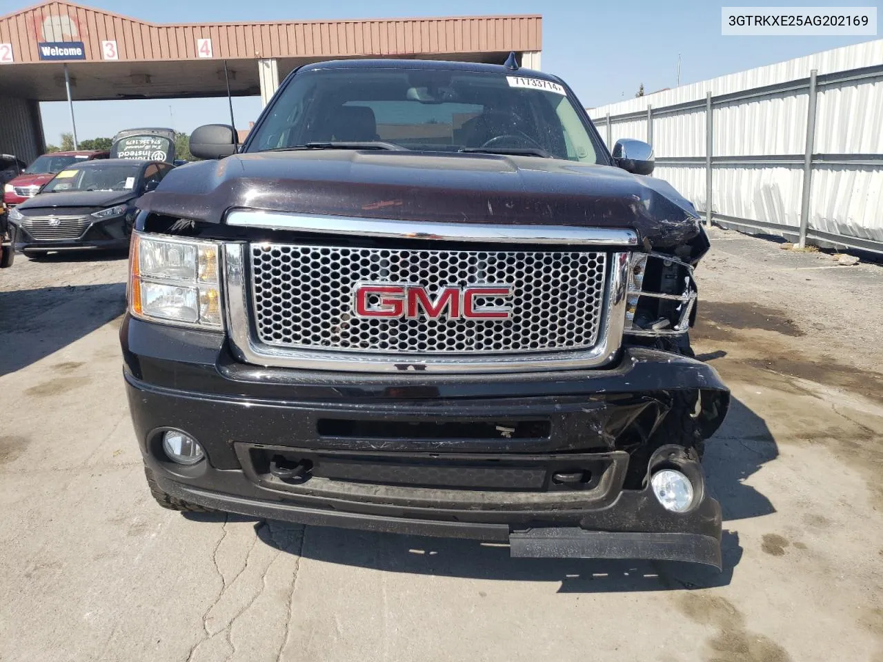 2010 GMC Sierra K1500 Denali VIN: 3GTRKXE25AG202169 Lot: 71733714