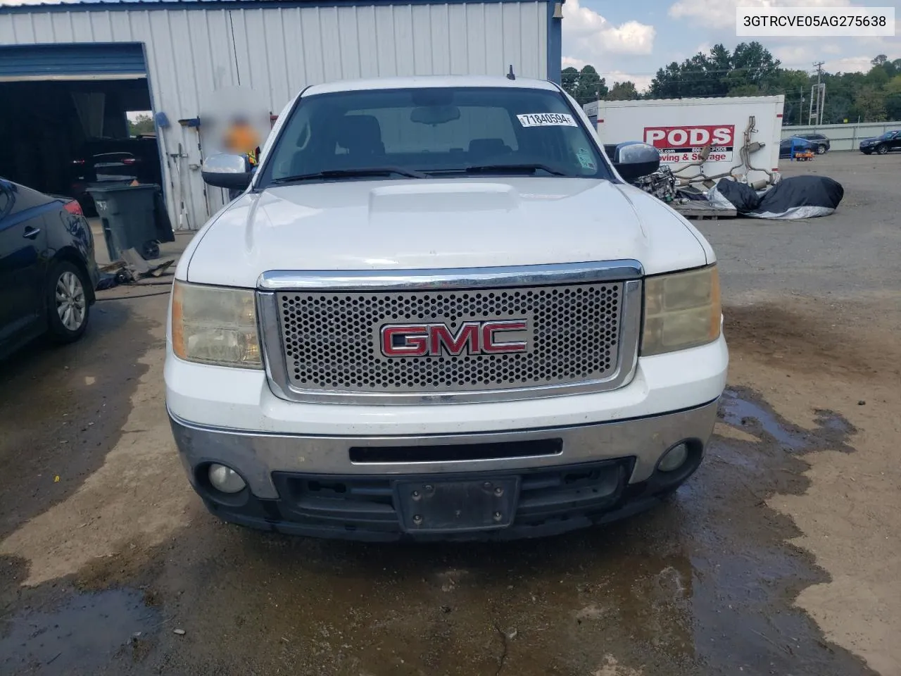 2010 GMC Sierra C1500 Sle VIN: 3GTRCVE05AG275638 Lot: 71840594