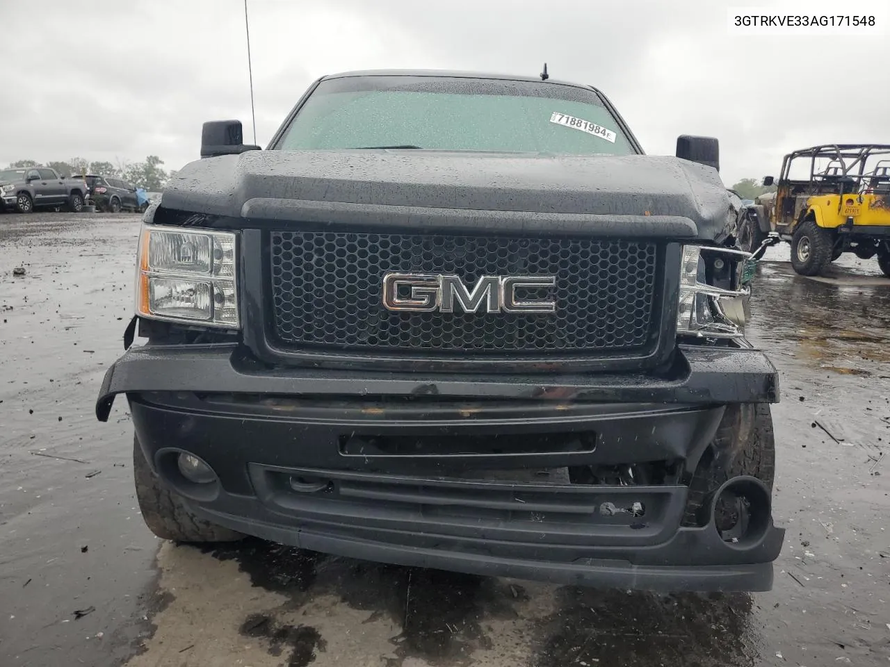 2010 GMC Sierra K1500 Sle VIN: 3GTRKVE33AG171548 Lot: 71881984