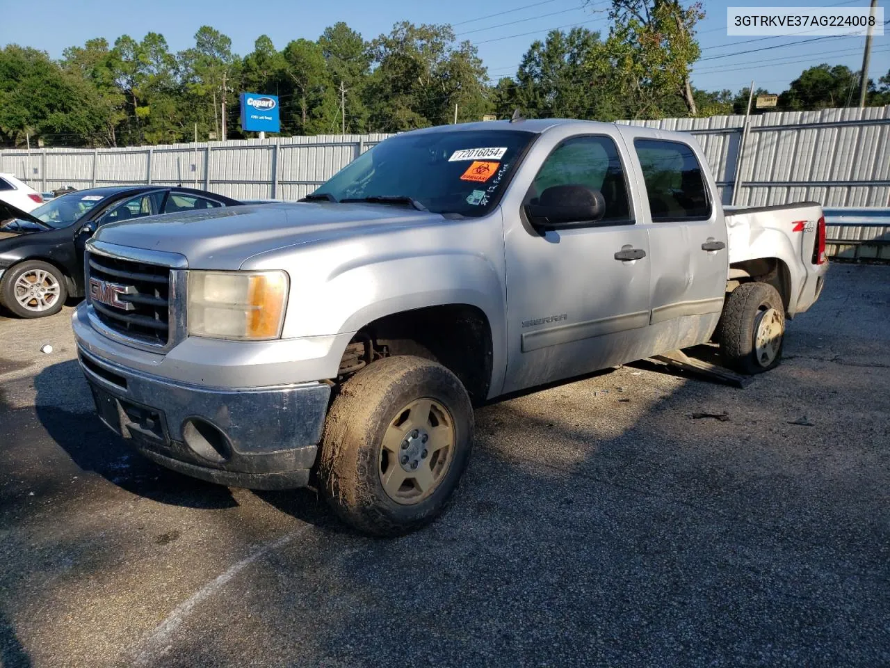 2010 GMC Sierra K1500 Sle VIN: 3GTRKVE37AG224008 Lot: 72016054