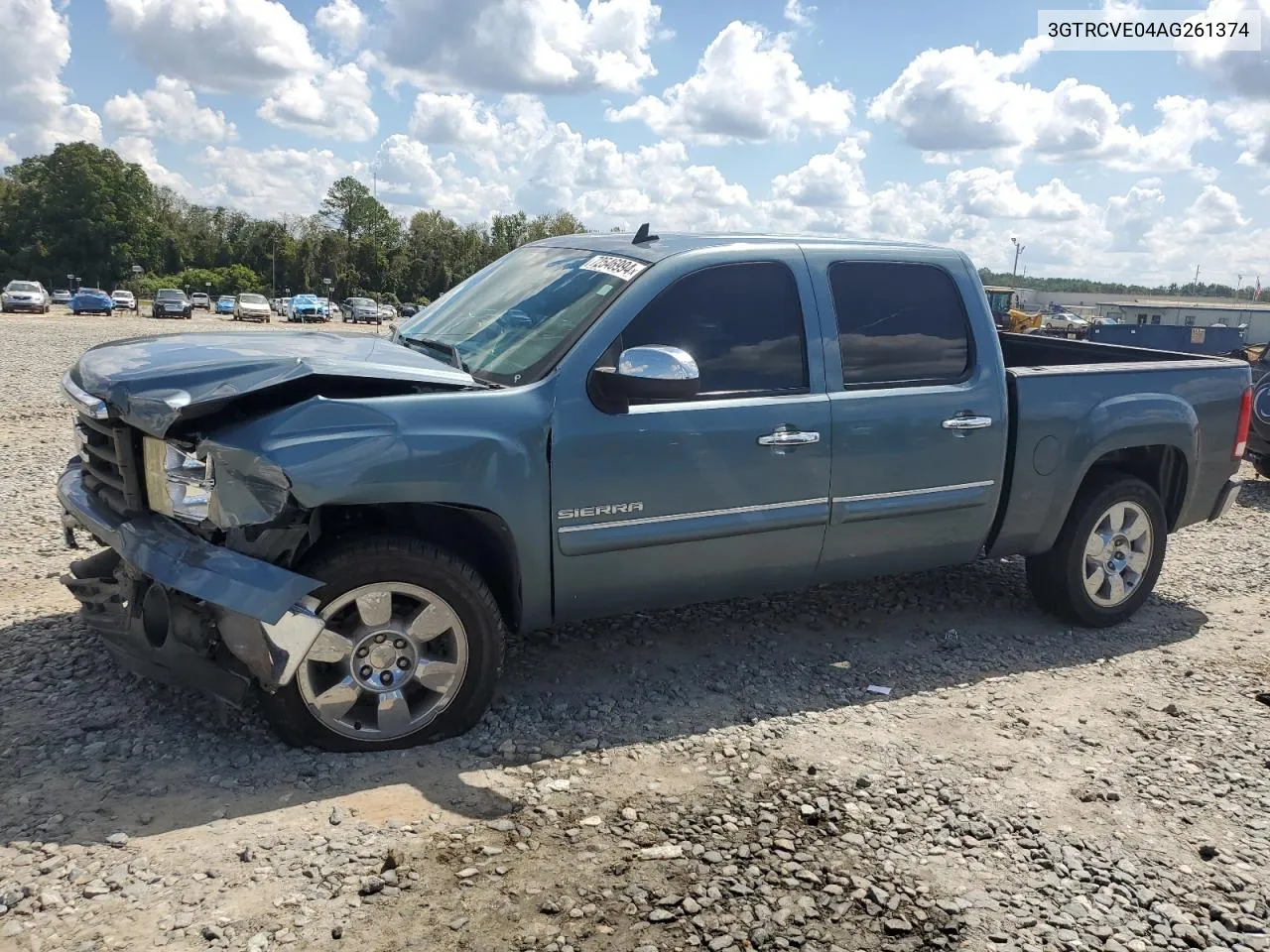 2010 GMC Sierra C1500 Sle VIN: 3GTRCVE04AG261374 Lot: 72546994