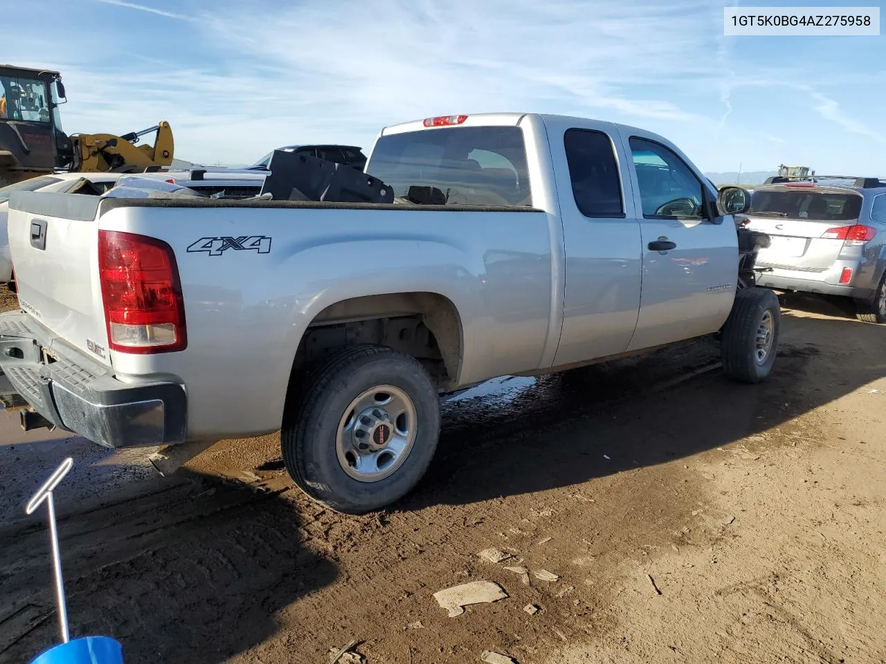 2010 GMC Sierra K2500 Sle VIN: 1GT5K0BG4AZ275958 Lot: 72992054