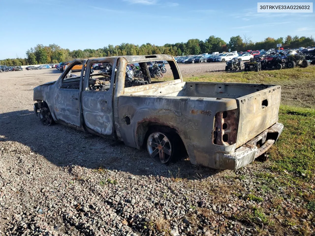 2010 GMC Sierra K1500 Sle VIN: 3GTRKVE33AG226032 Lot: 74347634