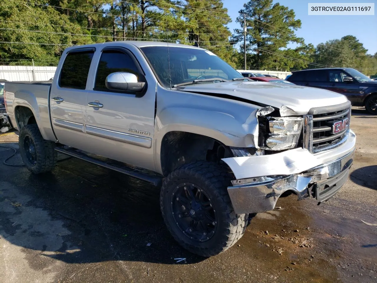 2010 GMC Sierra C1500 Sle VIN: 3GTRCVE02AG111697 Lot: 75634594