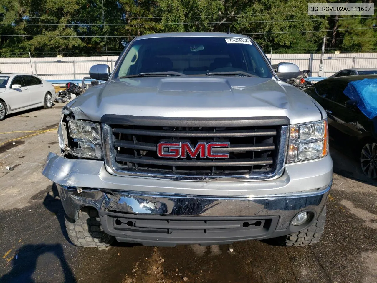 2010 GMC Sierra C1500 Sle VIN: 3GTRCVE02AG111697 Lot: 75634594