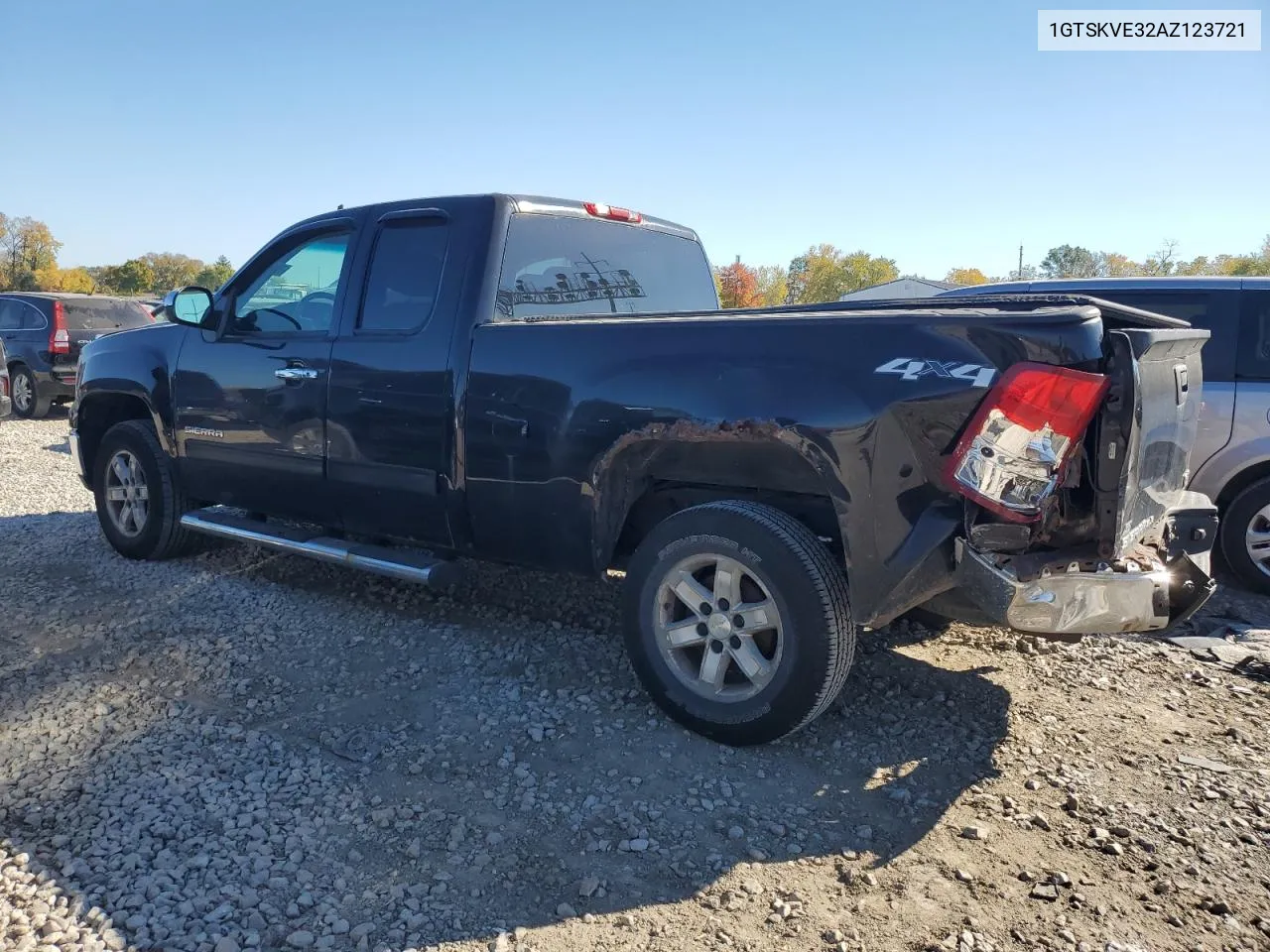 2010 GMC Sierra K1500 Sle VIN: 1GTSKVE32AZ123721 Lot: 76765354