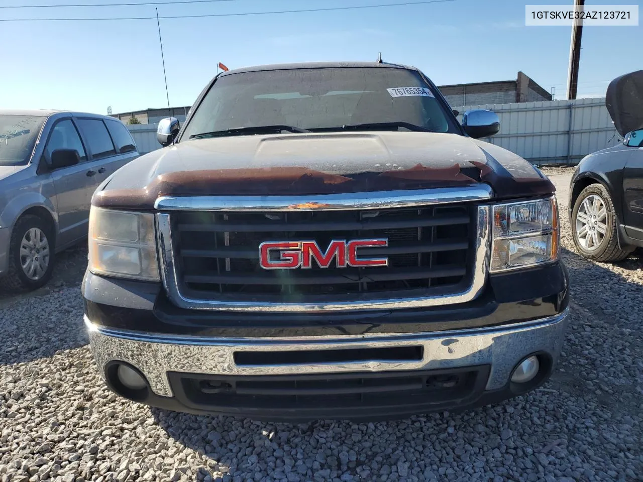 2010 GMC Sierra K1500 Sle VIN: 1GTSKVE32AZ123721 Lot: 76765354