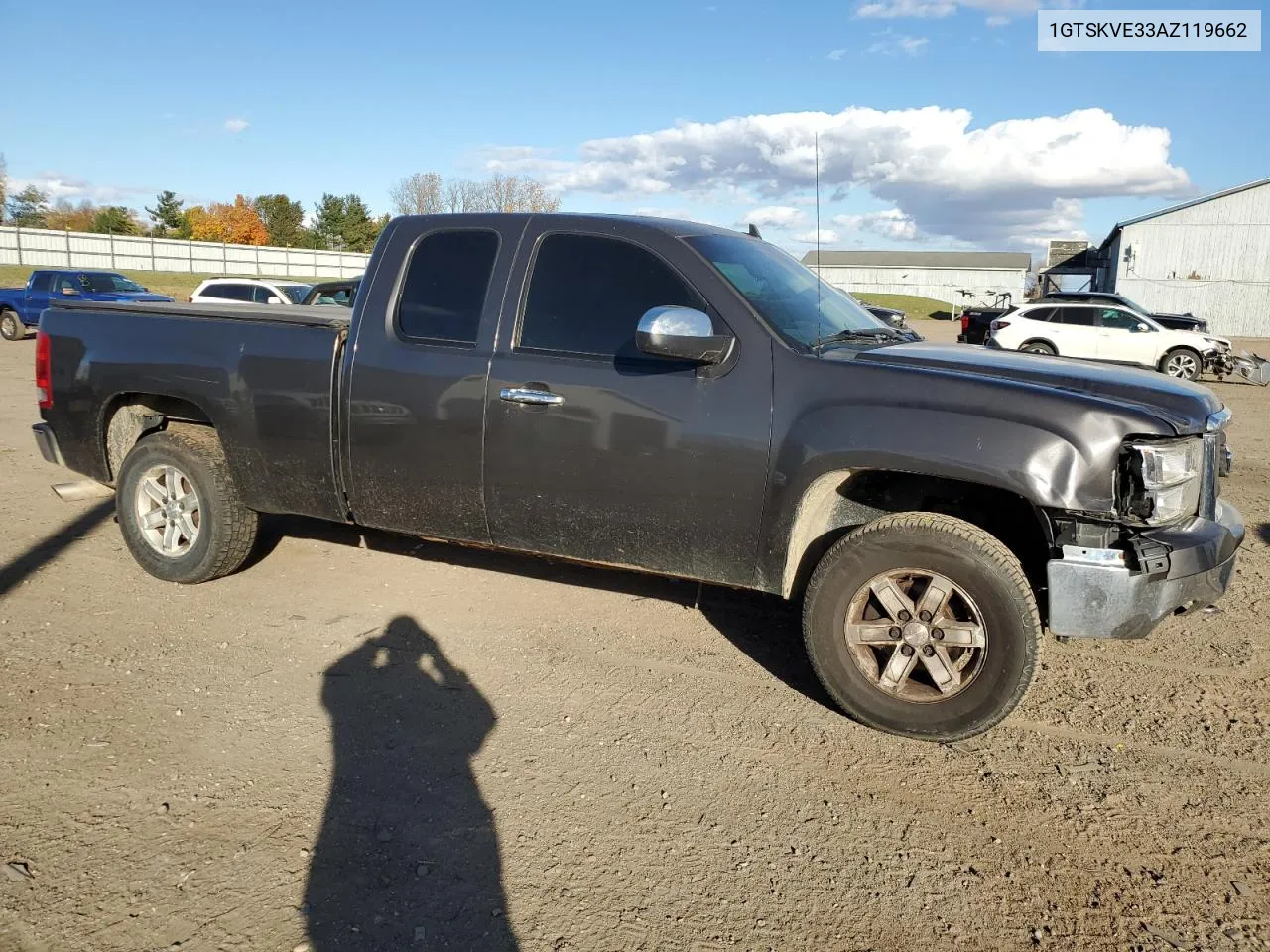 2010 GMC Sierra K1500 Sle VIN: 1GTSKVE33AZ119662 Lot: 77478154