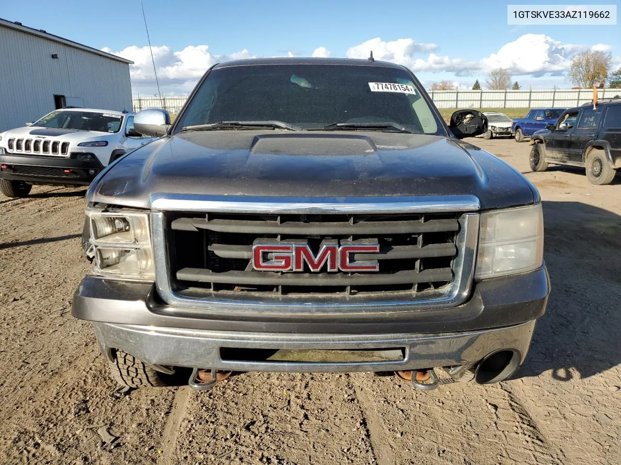 2010 GMC Sierra K1500 Sle VIN: 1GTSKVE33AZ119662 Lot: 77478154