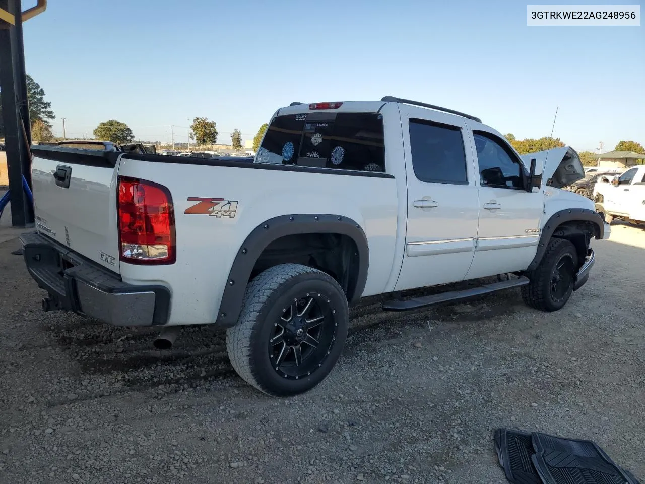 2010 GMC Sierra K1500 Slt VIN: 3GTRKWE22AG248956 Lot: 77786734