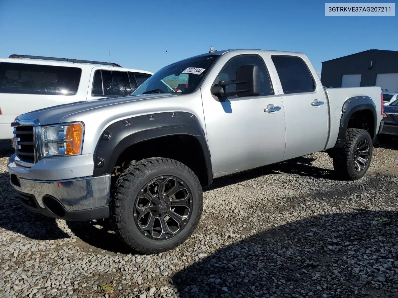 2010 GMC Sierra K1500 Sle VIN: 3GTRKVE37AG207211 Lot: 78221344