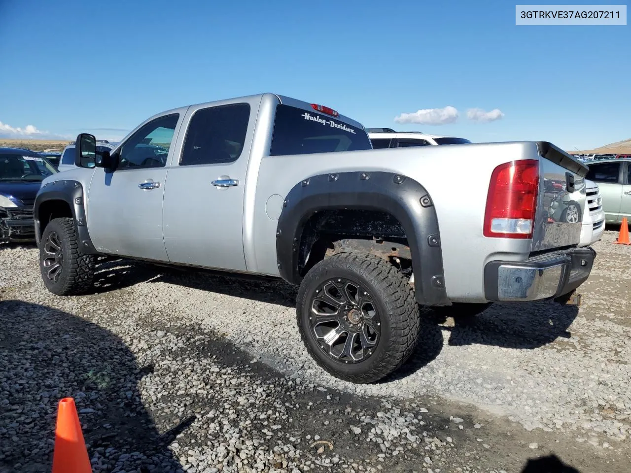 2010 GMC Sierra K1500 Sle VIN: 3GTRKVE37AG207211 Lot: 78221344