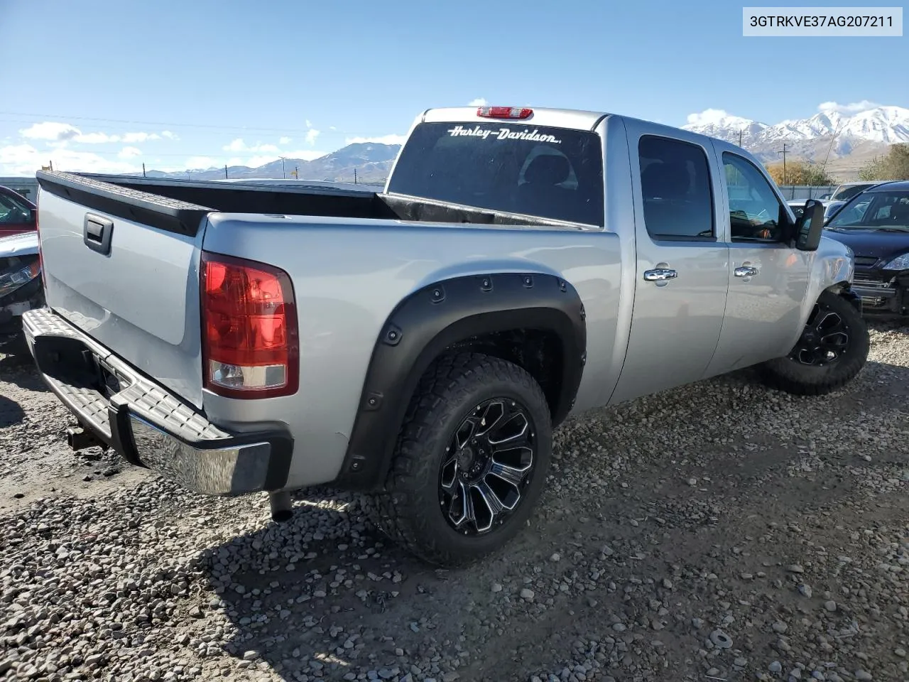 2010 GMC Sierra K1500 Sle VIN: 3GTRKVE37AG207211 Lot: 78221344