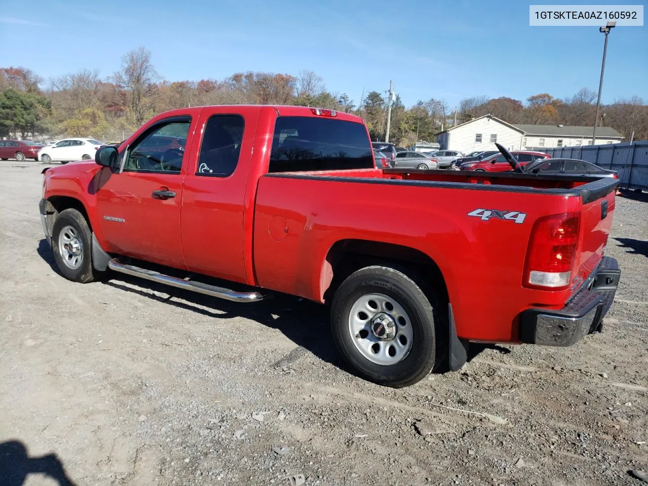 2010 GMC Sierra K1500 VIN: 1GTSKTEA0AZ160592 Lot: 80019074