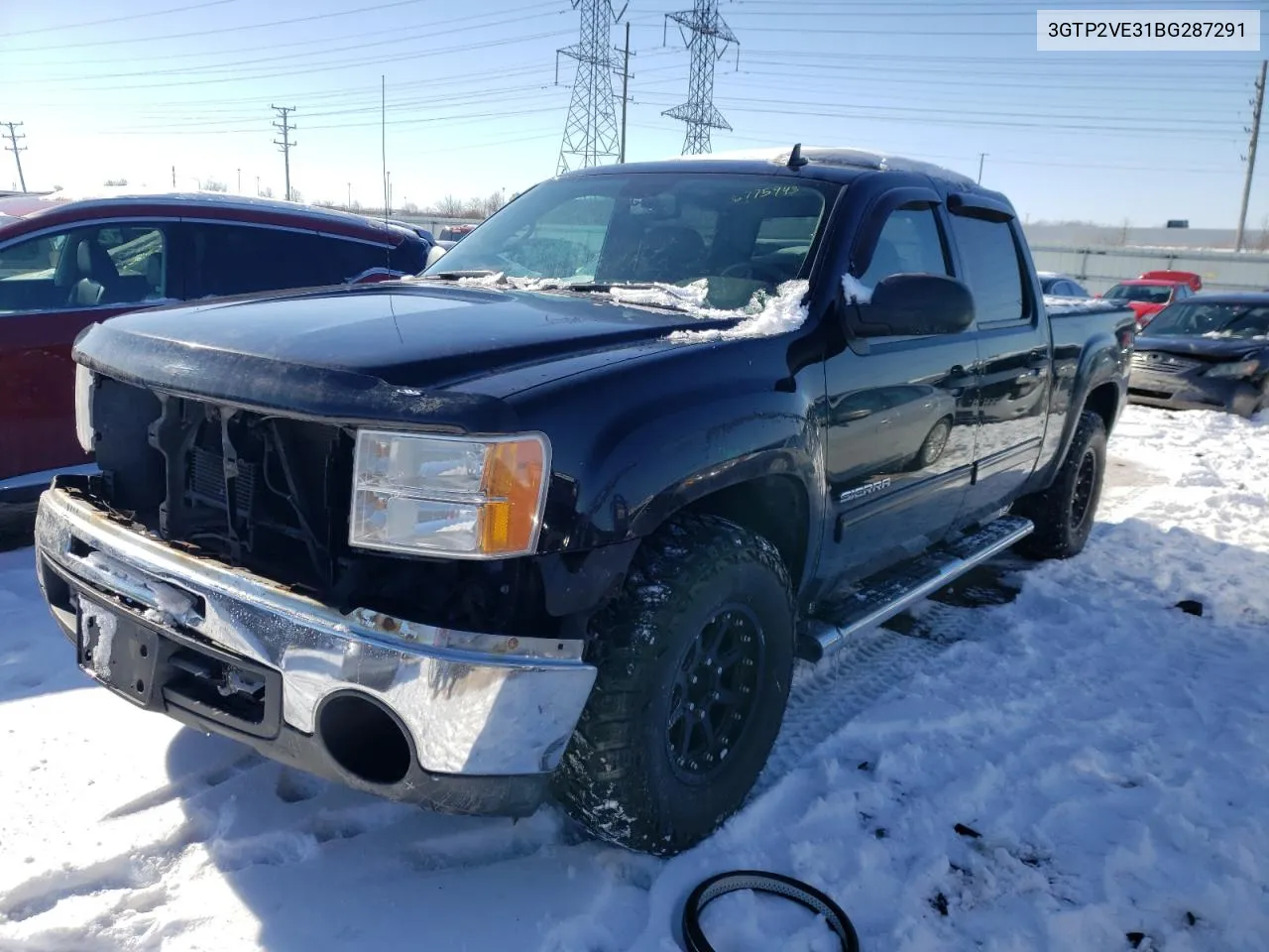 2011 GMC Sierra K1500 Sle VIN: 3GTP2VE31BG287291 Lot: 36775943