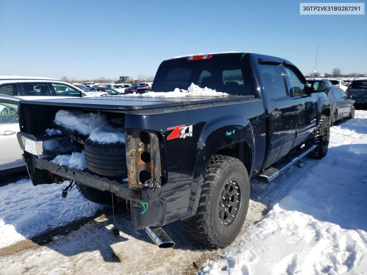 2011 GMC Sierra K1500 Sle VIN: 3GTP2VE31BG287291 Lot: 36775943