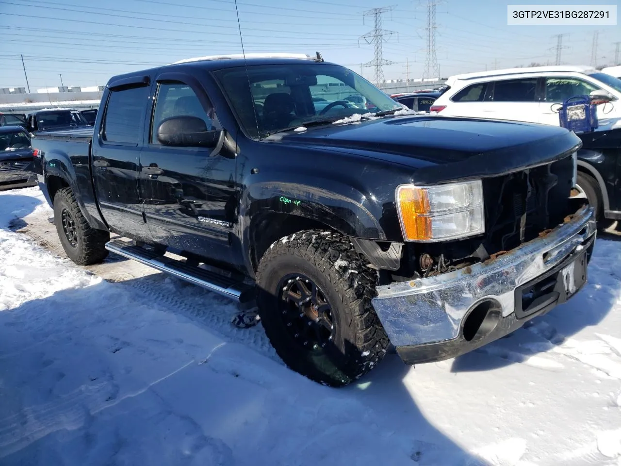 2011 GMC Sierra K1500 Sle VIN: 3GTP2VE31BG287291 Lot: 36775943