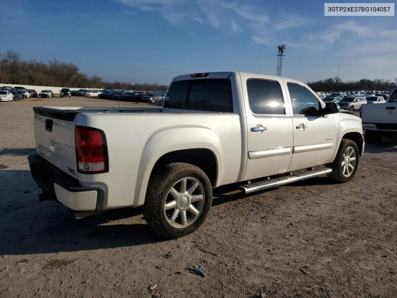 2011 GMC Sierra K1500 Denali VIN: 3GTP2XE27BG104057 Lot: 42322394