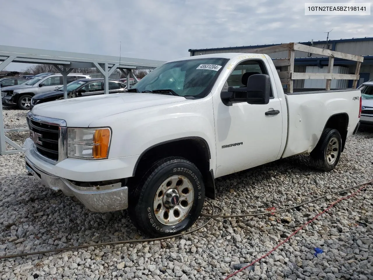 2011 GMC Sierra K1500 VIN: 1GTN2TEA5BZ198141 Lot: 48631204