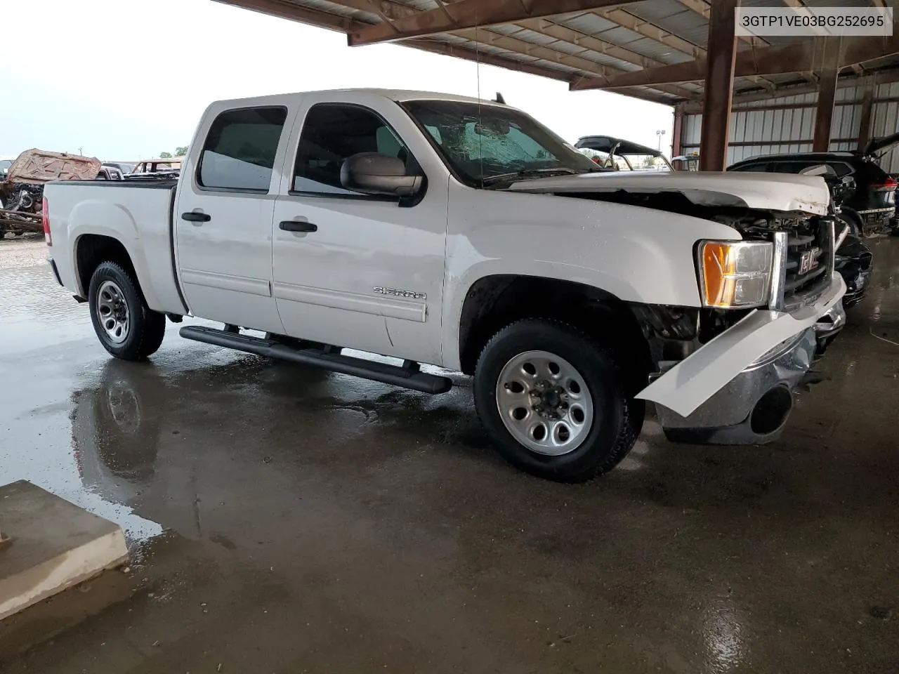 2011 GMC Sierra C1500 Sle VIN: 3GTP1VE03BG252695 Lot: 56686824