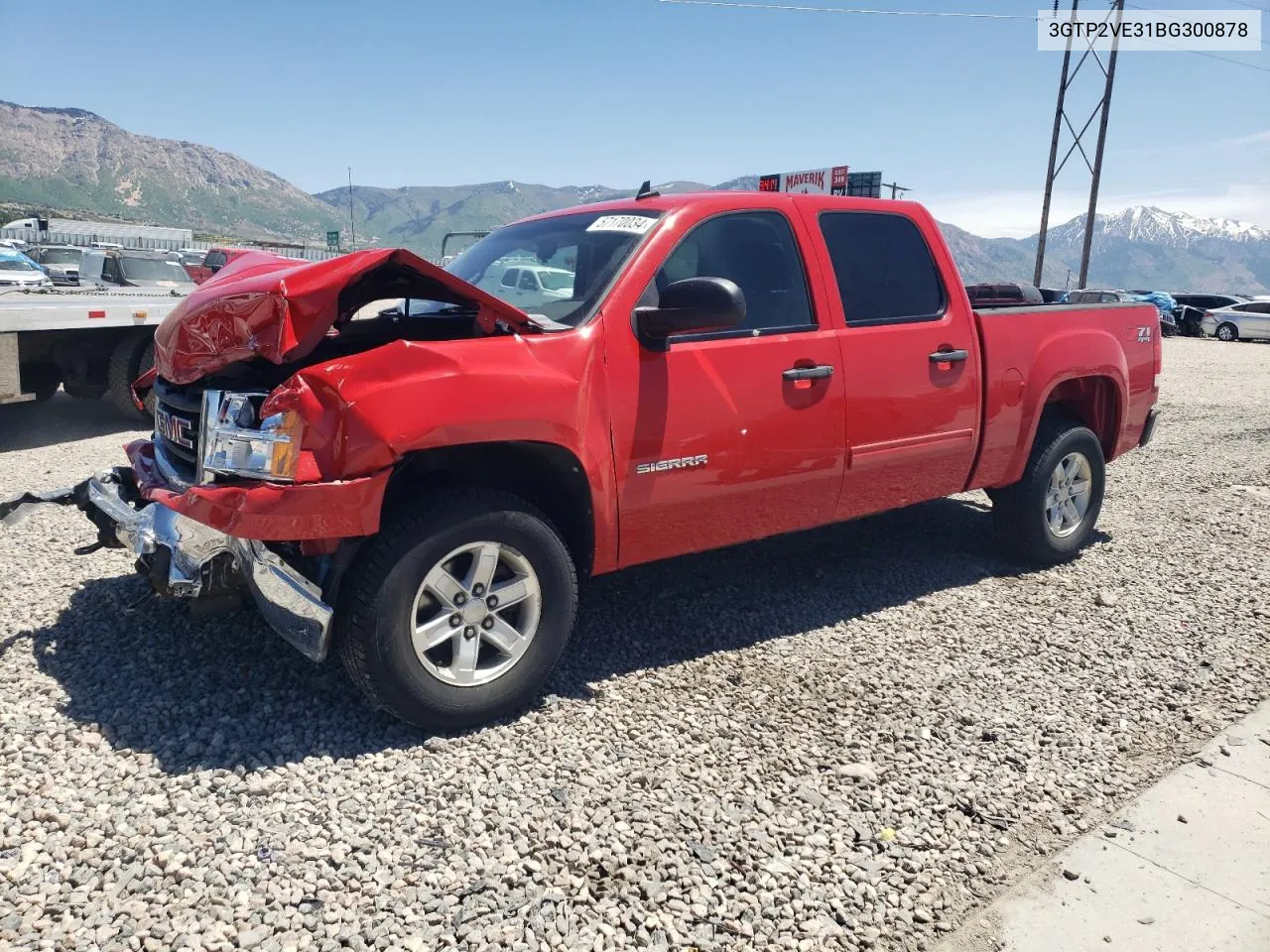 2011 GMC Sierra K1500 Sle VIN: 3GTP2VE31BG300878 Lot: 57170034