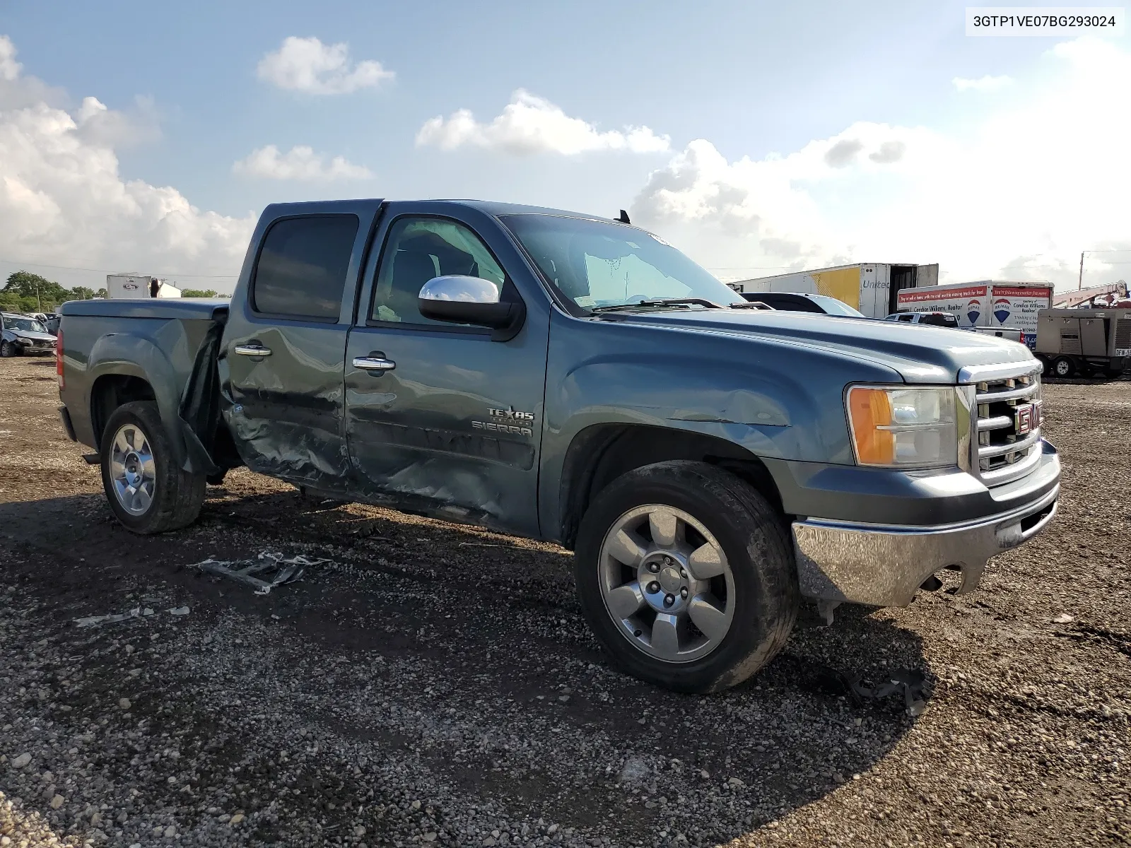 2011 GMC Sierra C1500 Sle VIN: 3GTP1VE07BG293024 Lot: 60920584