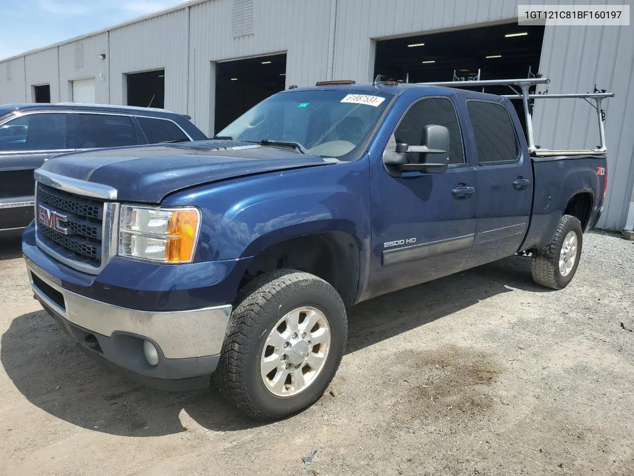 2011 GMC Sierra K2500 Slt VIN: 1GT121C81BF160197 Lot: 61887534