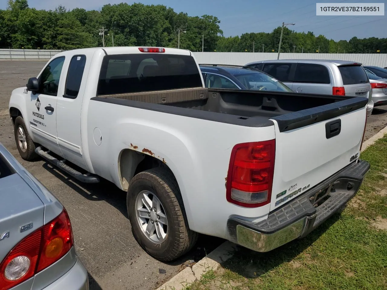 2011 GMC Sierra K1500 Sle VIN: 1GTR2VE37BZ159551 Lot: 62510804