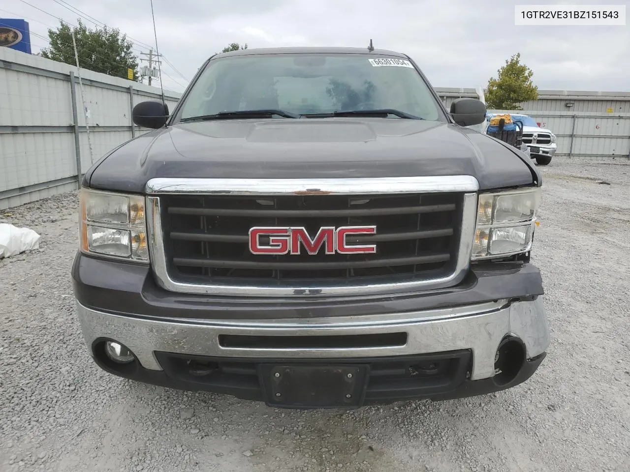 2011 GMC Sierra K1500 Sle VIN: 1GTR2VE31BZ151543 Lot: 66301054