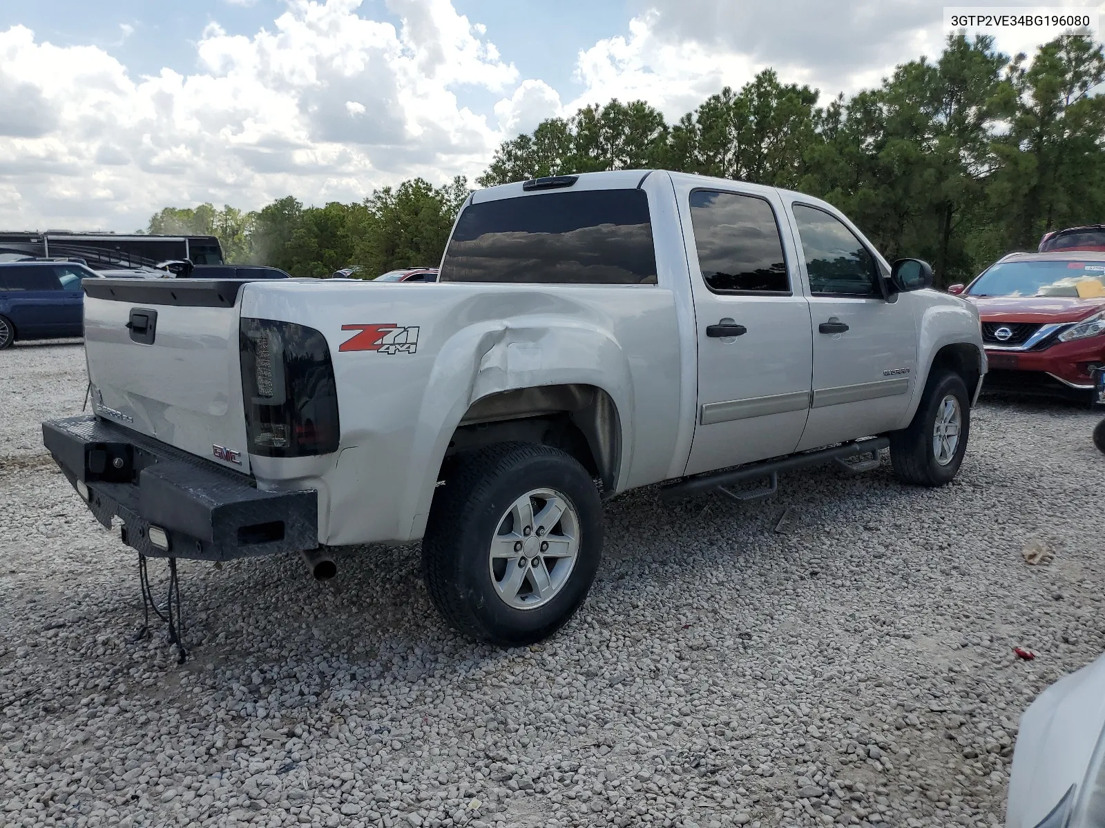 2011 GMC Sierra K1500 Sle VIN: 3GTP2VE34BG196080 Lot: 66400974