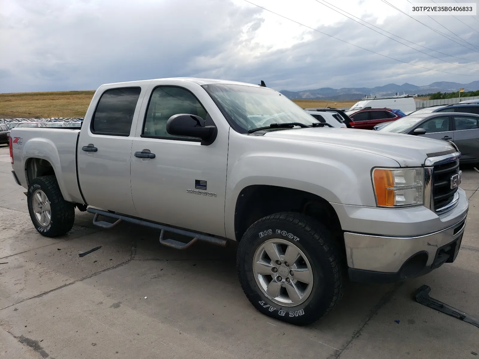 2011 GMC Sierra K1500 Sle VIN: 3GTP2VE35BG406833 Lot: 67401784