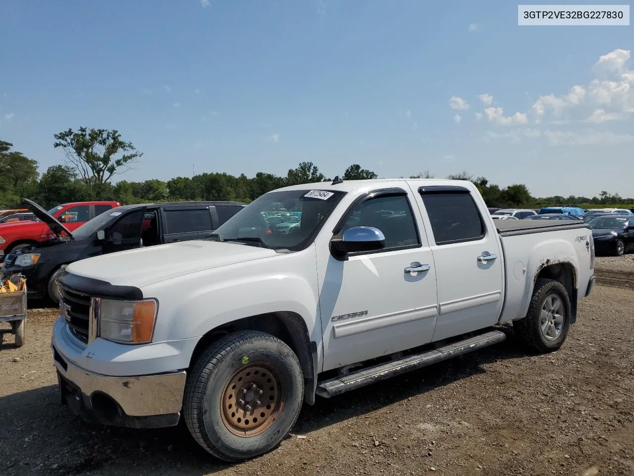 2011 GMC Sierra K1500 Sle VIN: 3GTP2VE32BG227830 Lot: 68725464