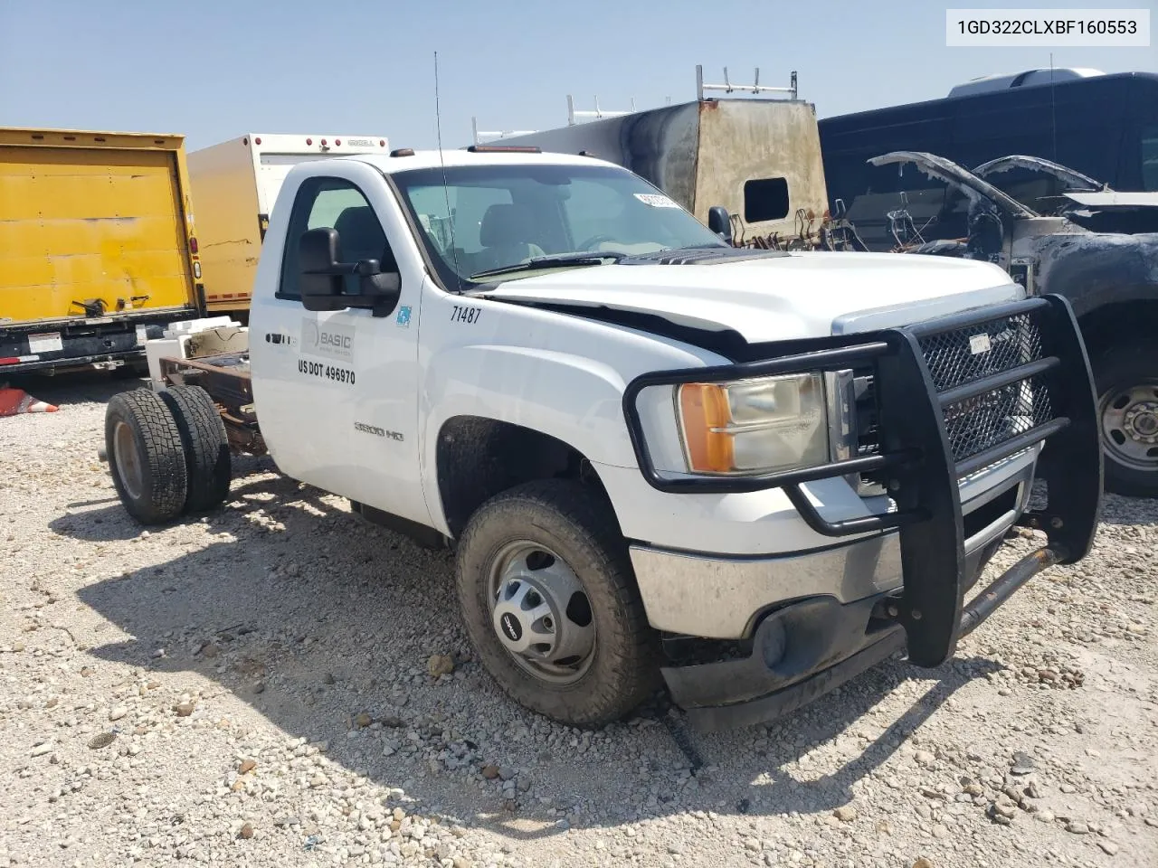 2011 GMC Sierra K3500 VIN: 1GD322CLXBF160553 Lot: 68727514