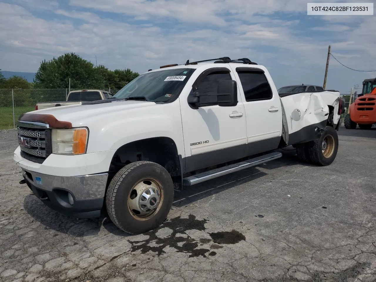 2011 GMC Sierra K3500 Slt VIN: 1GT424C82BF123531 Lot: 69008454