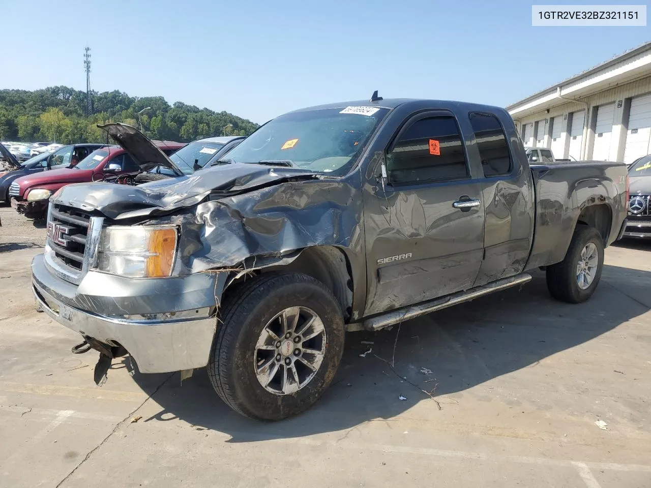 2011 GMC Sierra K1500 Sle VIN: 1GTR2VE32BZ321151 Lot: 69169824