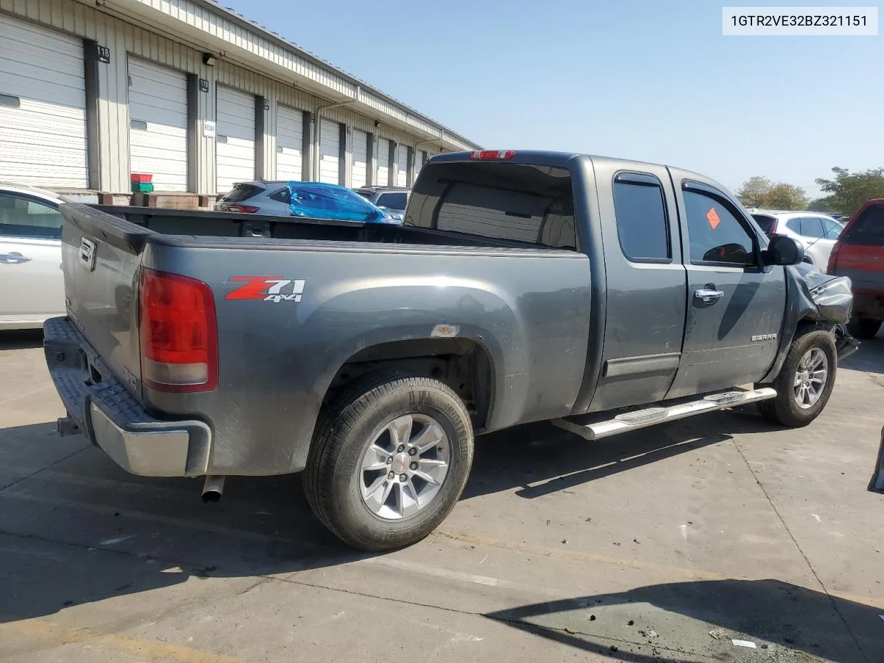 2011 GMC Sierra K1500 Sle VIN: 1GTR2VE32BZ321151 Lot: 69169824