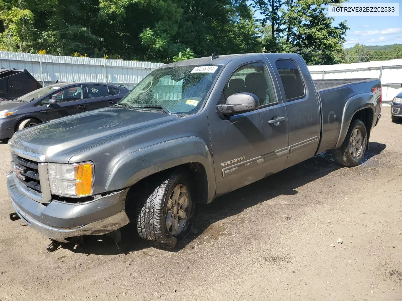 2011 GMC Sierra K1500 Sle VIN: 1GTR2VE32BZ202533 Lot: 69258194