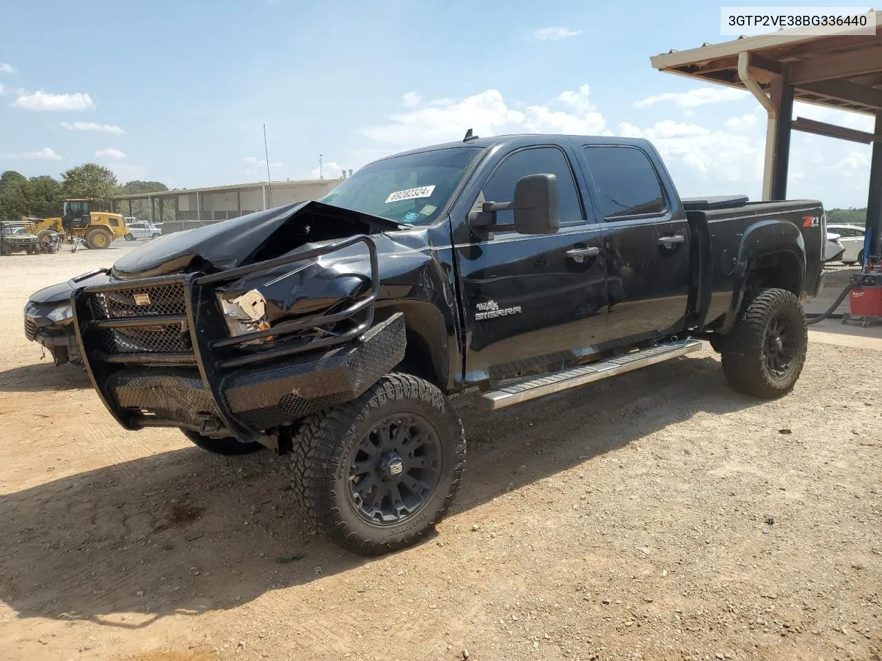 2011 GMC Sierra K1500 Sle VIN: 3GTP2VE38BG336440 Lot: 69282324