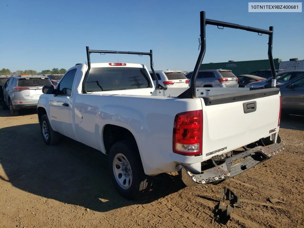 2011 GMC Sierra C1500 VIN: 1GTN1TEX9BZ400681 Lot: 69340364